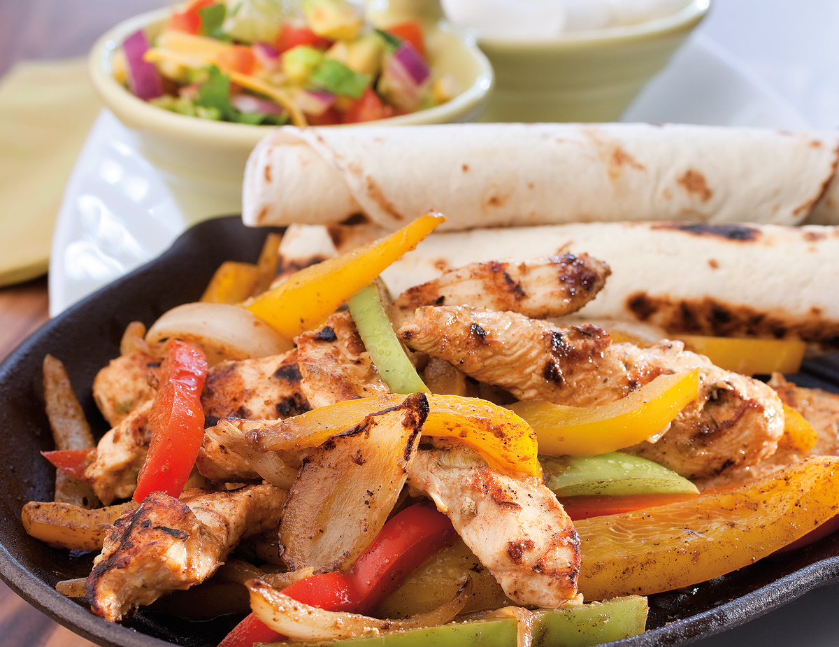 Chicken-Fajitas-with-Summer-Guacamole