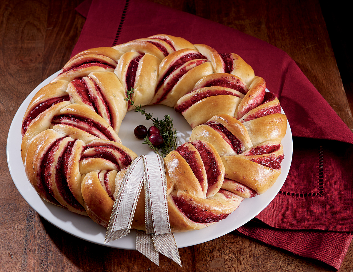 Savory Cranberry Wreath