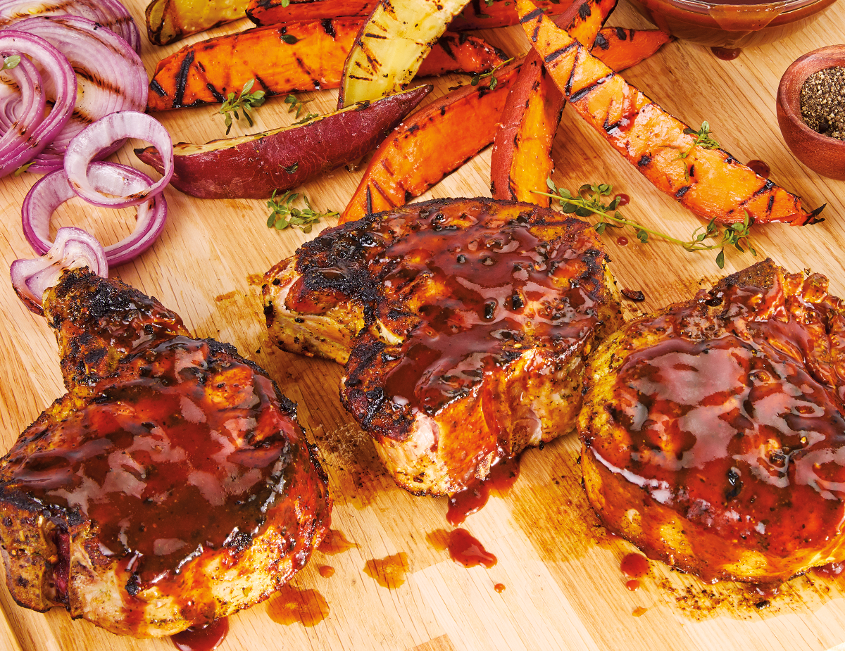 Cola BBQ Sauce Pork Chops