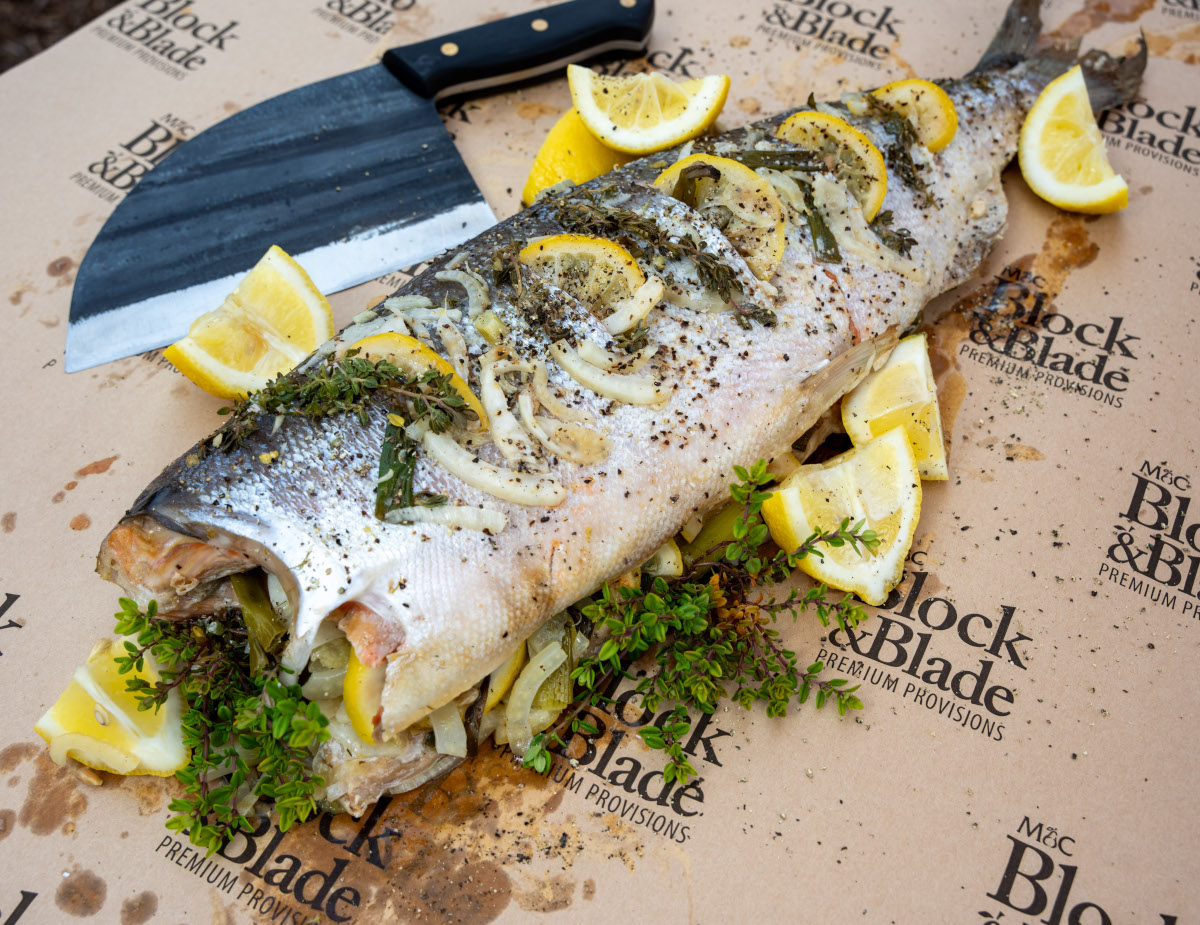 Fresh Salmon with Fennel, Lemon and Butter