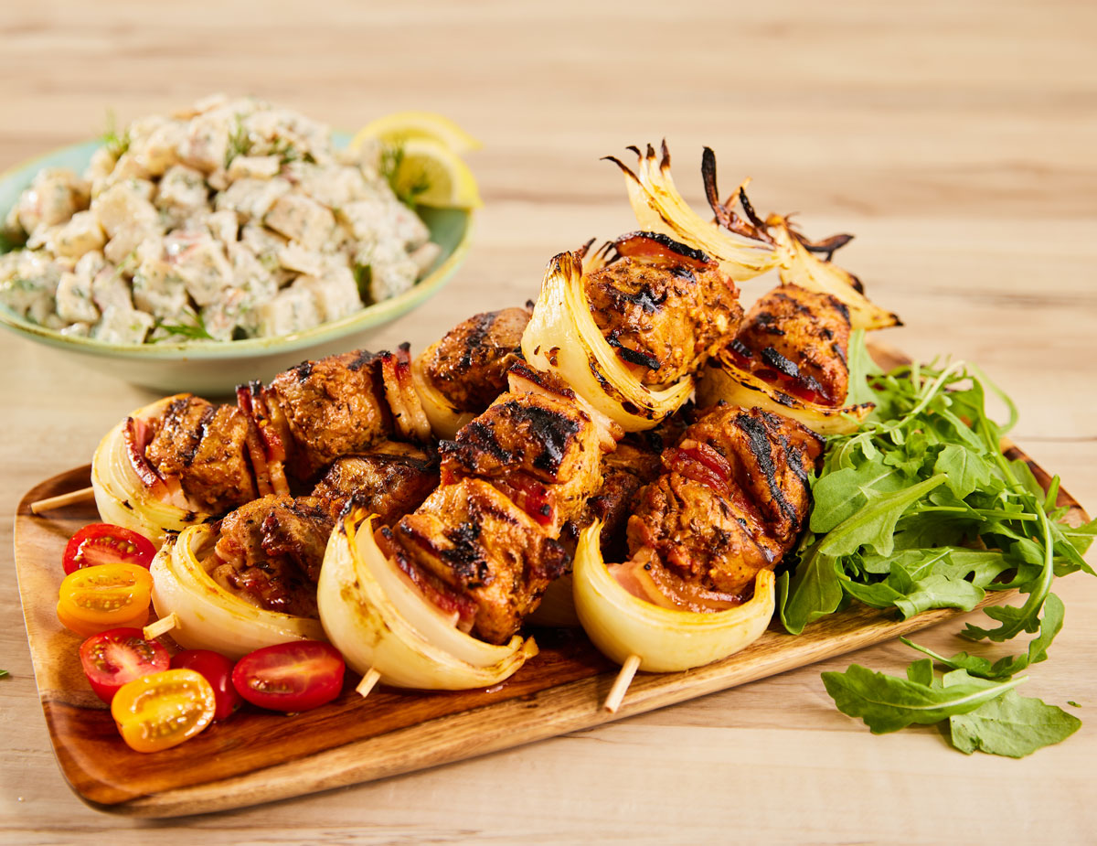 Carlton Farms Pork and Bacon Kebabs